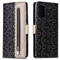 Lace Pattern Samsung Galaxy S20+ Wallet Hülle