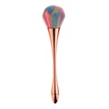 Groß Galvanisiert Make-up Puderpinsel - Roségold / Bunt