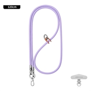 Leeu Design Stilvolles universelles Umhängeband für das Telefon - 120cm, 6mm - Lila
