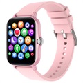 Lemfo Y20 Wasserdichte Smartwatch mit Herzfrequenz - Rosa
