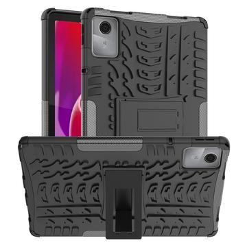 Lenovo Tab M11 Rutschfeste Hybrid Hülle mit Ständer - Schwarz