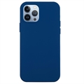 iPhone 14 Pro Liquid Silikon Case - Dunkel Blau