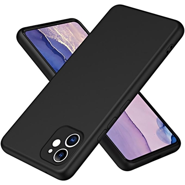 iPhone 11 Liquid Silikon Case - Schwarz