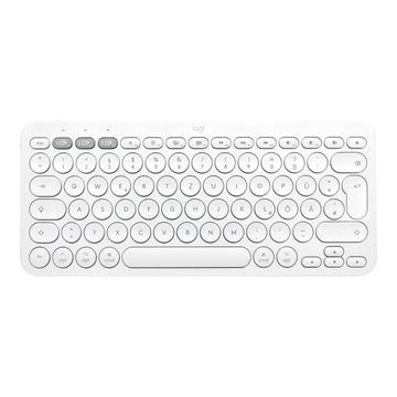 Logitech K380 Kabellose Multi-Device-Bluetooth-Tastatur für Mac - Nordisches Layout - Weiß
