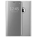 Luxury Series Mirror View iPhone 7 Plus / 8 Plus Flip Hülle - Silber