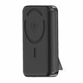 M02A 10000mAh Qi2 Magnetische Wireless Powerbank mit Integriertem Ständer - 35W - Schwarz