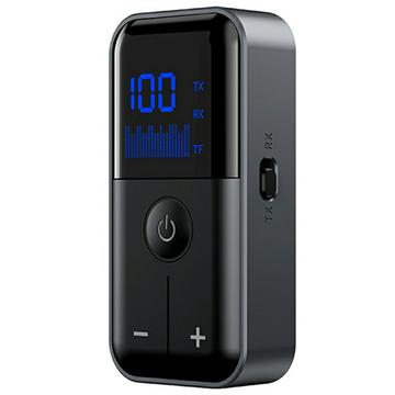 M20 Drahtloser Bluetooth 5.4-Empfänger/Sender mit 3.5-mm-AUX- und TF-Kartenanschlüssen - Schwarz