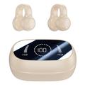 M47 Earclip Bone Conduction Wireless Kopfhörer mit Mikrofon Bluetooth 5.3 Gaming Headset Geräuschunterdrückung Sport Kopfhörer - Nude