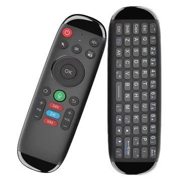 M6 Wireless Air Fly Maus mit Tastatur für Smart TV, TV Box - Schwarz