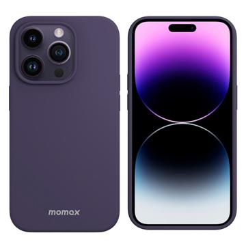Momax Silicone 2.0 iPhone 14 Pro Hybrid Hülle - Purpur