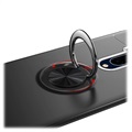 OnePlus 7T Pro Magnetische Schutzhülle m. Ringhalter - Schwarz