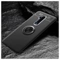 OnePlus 7T Pro Magnetische Schutzhülle m. Ringhalter - Schwarz