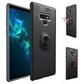 Samsung Galaxy Note9 Magnetische Schutzhülle mit Ringhalter - Schwarz