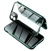 iPhone 11 Magnetisches Cover mit Sichtschutz aus Gehärtetem Glas