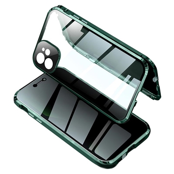 iPhone 11 Magnetisches Cover mit Sichtschutz aus Gehärtetem Glas
