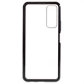 Huawei P Smart 2021 Magnetisches Cover mit Panzerglas - Schwarz