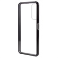 Huawei P Smart 2021 Magnetisches Cover mit Panzerglas - Schwarz