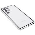 Samsung Galaxy S22 Ultra 5G Magnetisches Cover mit Panzerglas - Silber