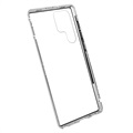 Samsung Galaxy S22 Ultra 5G Magnetisches Cover mit Panzerglas - Silber