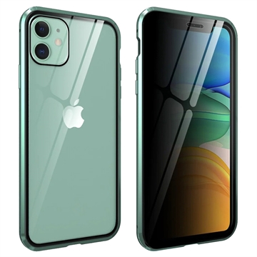 iPhone 11 Magnetisches Cover mit Sichtschutz aus Gehärtetem Glas