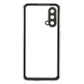 OnePlus Nord CE 5G Magnetisches Cover mit Panzerglas Rückseite - Silber