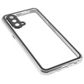 OnePlus Nord CE 5G Magnetisches Cover mit Panzerglas Rückseite - Silber