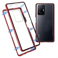Xiaomi 11T/11T Pro Magnetisches Cover mit Panzerglas - Rot