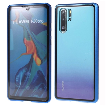 Huawei P30 Pro Magnetisches Hülle mit Panzerglas - 9H