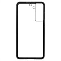 Samsung Galaxy S21 FE 5G Magnetisches Cover mit Panzerglas - Schwarz