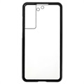 Samsung Galaxy S21 FE 5G Magnetisches Cover mit Panzerglas - Schwarz