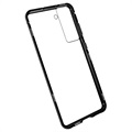 Samsung Galaxy S21 FE 5G Magnetisches Cover mit Panzerglas - Schwarz