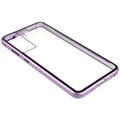 Samsung Galaxy S21 FE 5G Magnetisches Cover mit Panzerglas - Purpur