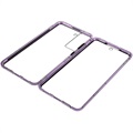 Samsung Galaxy S21 FE 5G Magnetisches Cover mit Panzerglas - Purpur