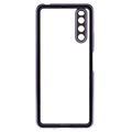 Sony Xperia 10 IV Magnetisches Cover mit Panzerglas - Purpur