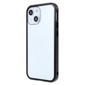 iPhone 13 Magnetisches Cover mit Panzerglas - Schwarz