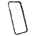 iPhone 13 Magnetisches Cover mit Panzerglas - Schwarz