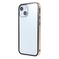 iPhone 13 Magnetisches Cover mit Panzerglas - Gold