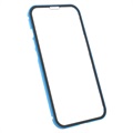 iPhone 13 Pro Magnetisches Cover mit Panzerglas - Blau
