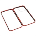 iPhone 13 Pro Magnetisches Cover mit Panzerglas - Rot