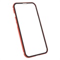 iPhone 13 Pro Magnetisches Cover mit Panzerglas - Rot