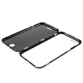 iPhone 7/8/SE (2020)/SE (2022) Magnetisches Cover mit Panzerglas - Schwarz