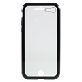 iPhone 7/8/SE (2020)/SE (2022) Magnetisches Cover mit Panzerglas - Schwarz