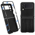 Magnetische Metallhülle für Samsung Galaxy Z Flip3 5G - Schwarz
