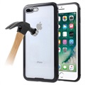 iPhone 7 Plus / 8 Plus Magnetisches Cover mit Panzerglas Rückseite - Schwarz