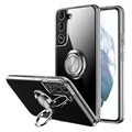 Samsung Galaxy S22 5G Magnetische Schutzhülle mit Ringhalter - Durchsichtig