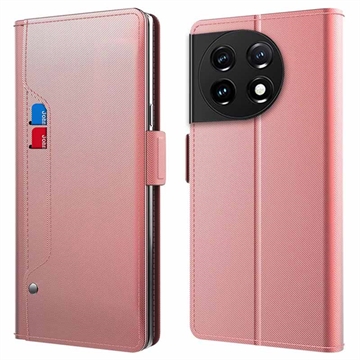 Schminkspiegel OnePlus 11 Flip Case - Roségold