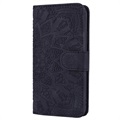 Mandala Serie iPhone 11 Wallet Schutzhülle - Schwarz