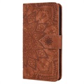 Mandala Serie iPhone 11 Wallet Schutzhülle - Braun