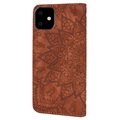 Mandala Serie iPhone 11 Wallet Schutzhülle - Braun