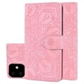 Mandala Serie iPhone 11 Wallet Schutzhülle - Rosa